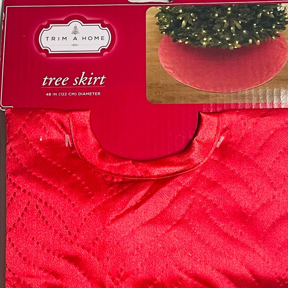 Trim A Home Christmas 48" Tree Skirt - Red